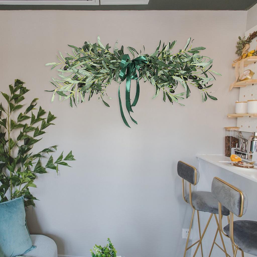 Имитация Оливкового Линтеля Венок Настенный Подвес Линтель Гирлянда Свадьба Украшение для Дома