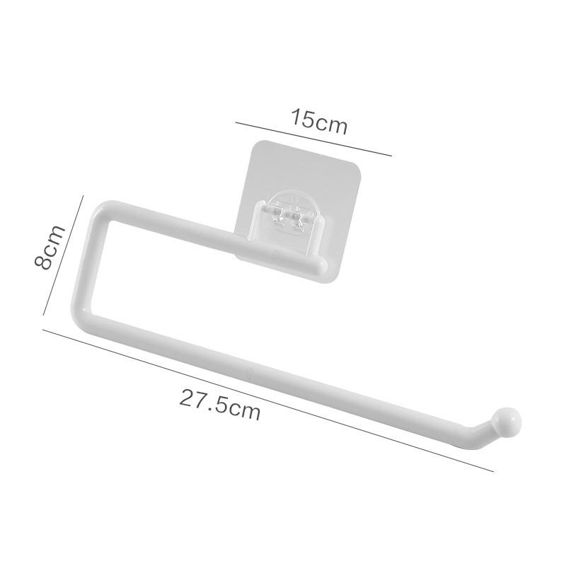 Регулируемый кухонный держатель для рулона бумаги, самоклеящийся кухонный держатель для туалетной бумаги для хранения в ванной комнате