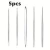 Набор из 5 шт. инструментов для лепки из нержавеющей стали, керамики и глины - Ленточные инструменты для резьбы по керамике, Незаряженные аксессуары для рукоделия