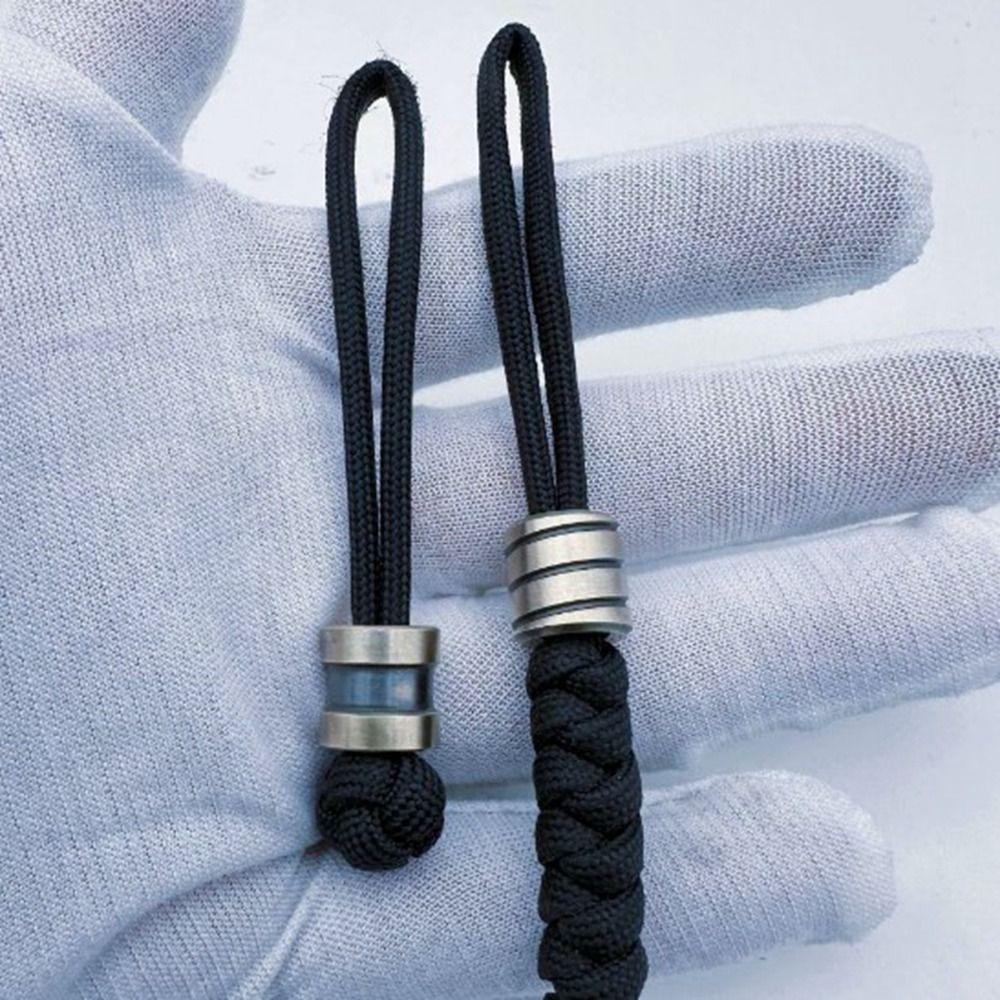 Браслет-кольцо ручной работы в стиле ретро с бусинами, шнурок-подвеска, EDC инструмент для улицы