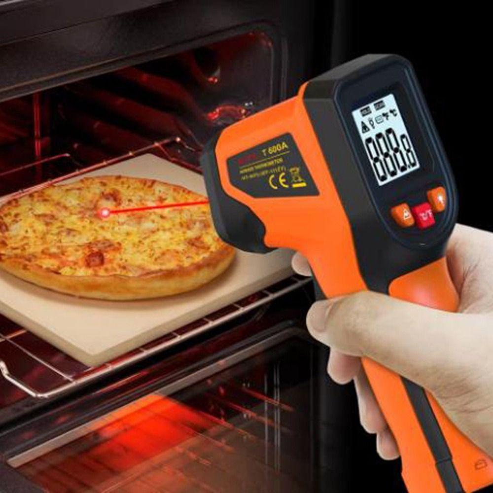 -50℃ До 400/600℃ Инфракрасный Термометр Бесконтактный ЖК-Дисплей Лазерный Пирометр Экран с Подсветкой Точное Измерение