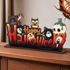 Halloween Decoration Wooden Ornaments Bar Front Desk Horror Atmosphere Table Ornaments