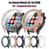 PC + Tempered Film Case for Xiaomi Watch S4 /S4 ESIM Smart Watch Screen Protector Replaceme Shell of Xiaomi WatchS4