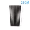 12 шт., длинные жесткие пластиковые соломинки 23/27 см с 1 кистью для соломинок, многоразовые черные соломинки, сменные стаканчики для соломинок, аксессуары для чашек