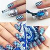 6/12/24Pcs Portable Stencil Hollow Nail Vinyls Laser Sticker Manicure Tool Decor Nail Art