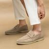 Fashion Spring British Style Suede Mens Casual Shoes Breathable Comfort Slip-on Mens Wedding Shoes Fashion Men Lazy Shoes Luxury Brand
