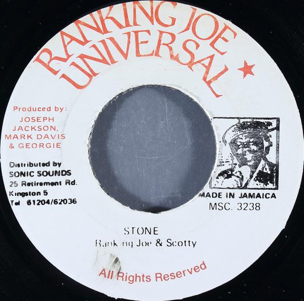7inch Record RANKING JOE & SCOTTY - Stone MSC3238 Ranking Joe Uni Jamaica Reggae, Ska & Dub Used