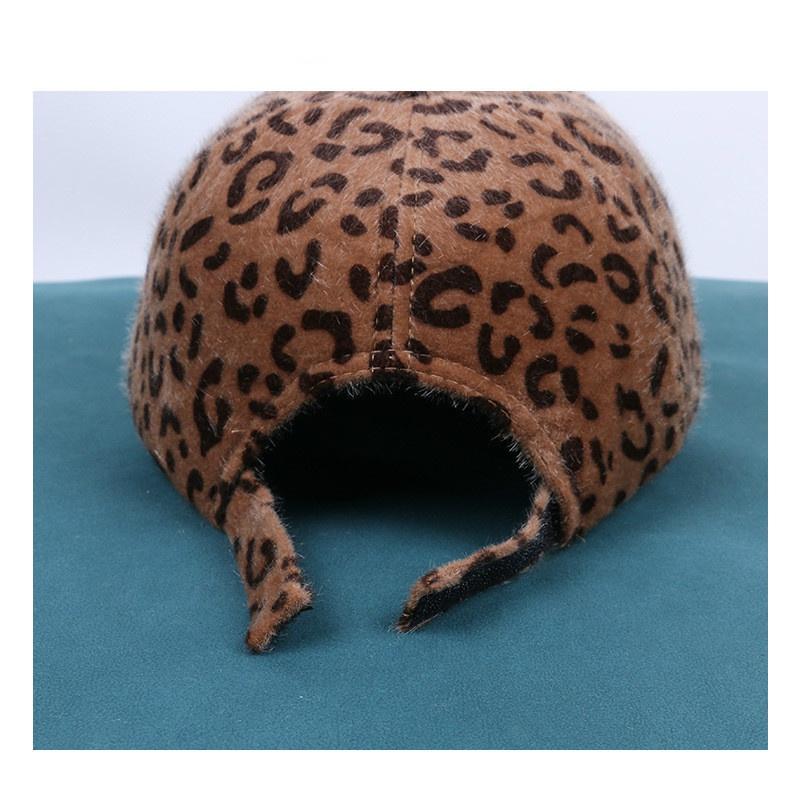 Взрывная шляпа, женская осенне-зимняя бейсболка с леопардовым принтом, теплая плюшевая кепка для мужчин на открытом воздухе