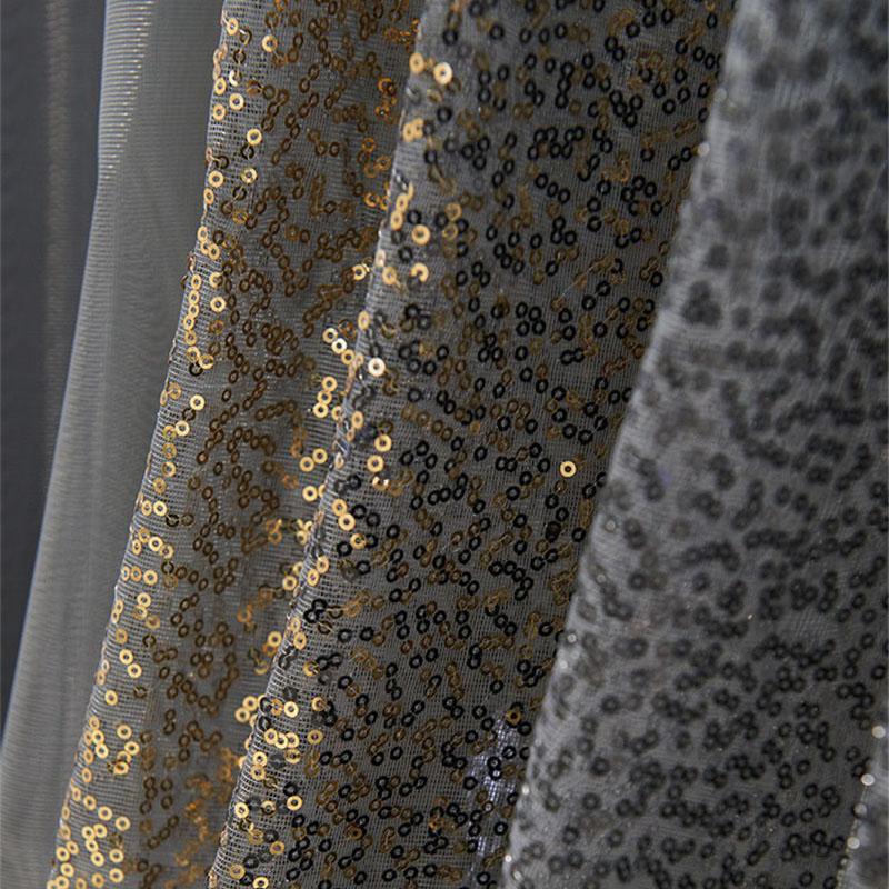 American Light Gradient Sequin Tulle Curtain For Living Room Bedroom Romantic Wedding Home Decor Sheer Drapes Custom #4
