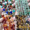 14mm Natural Crystal Agate Four-Leaf Clover Beads for DIY Jewelry