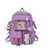Милый рюкзак с мультяшной девочкой, высококачественный школьный рюкзак для девочек, рюкзак для создания стильного образа в Instagram, легкий школьный рюкзак для школьников.