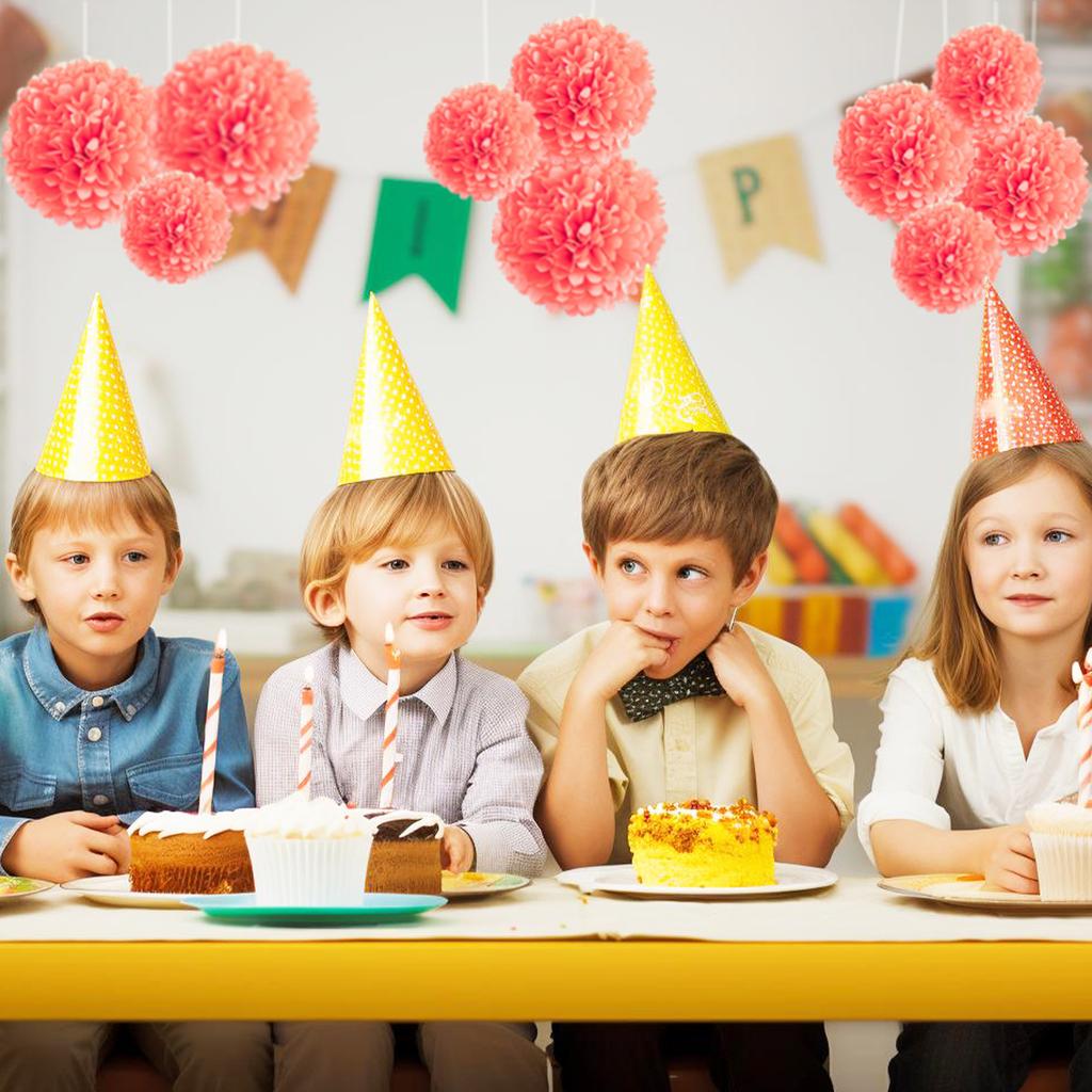 1 шт. Набор 7,8-дюймовых красных бумажных шариков для вечеринки по случаю дня рождения, бумажные помпоны, бумажные цветы, украшения, подвесные цветы