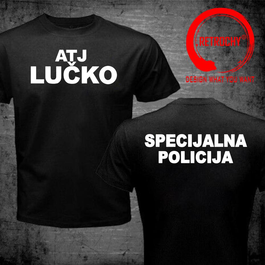 ATJ LUCKO Croatian Counter Terrorism Special Unit Force T Shirt Unisex tshirt Unisex Short Sleeve Tops Tee Shirt Summer Cotton TShirt