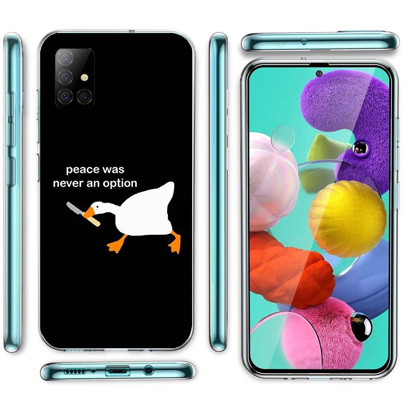 Мультяшный Милый Гусь Игровой Чехол Для Телефона Для Samsung Galaxy A52 A32 A22 A12 A51 A31 A50S A30S A20S A10S Note 20 Ultra 10 Plus S10 A72