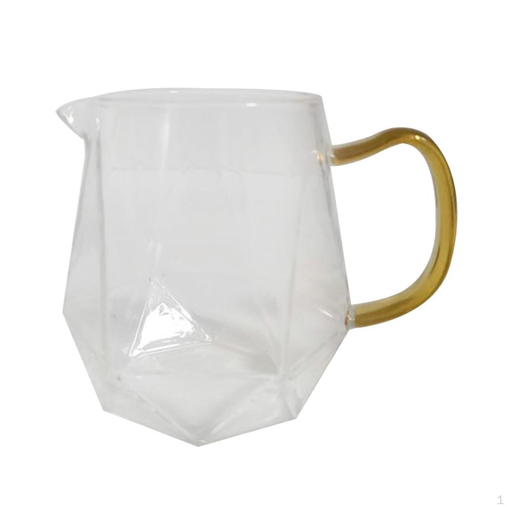 Элегантный стеклянный кувшин для взбитого молока и сливок