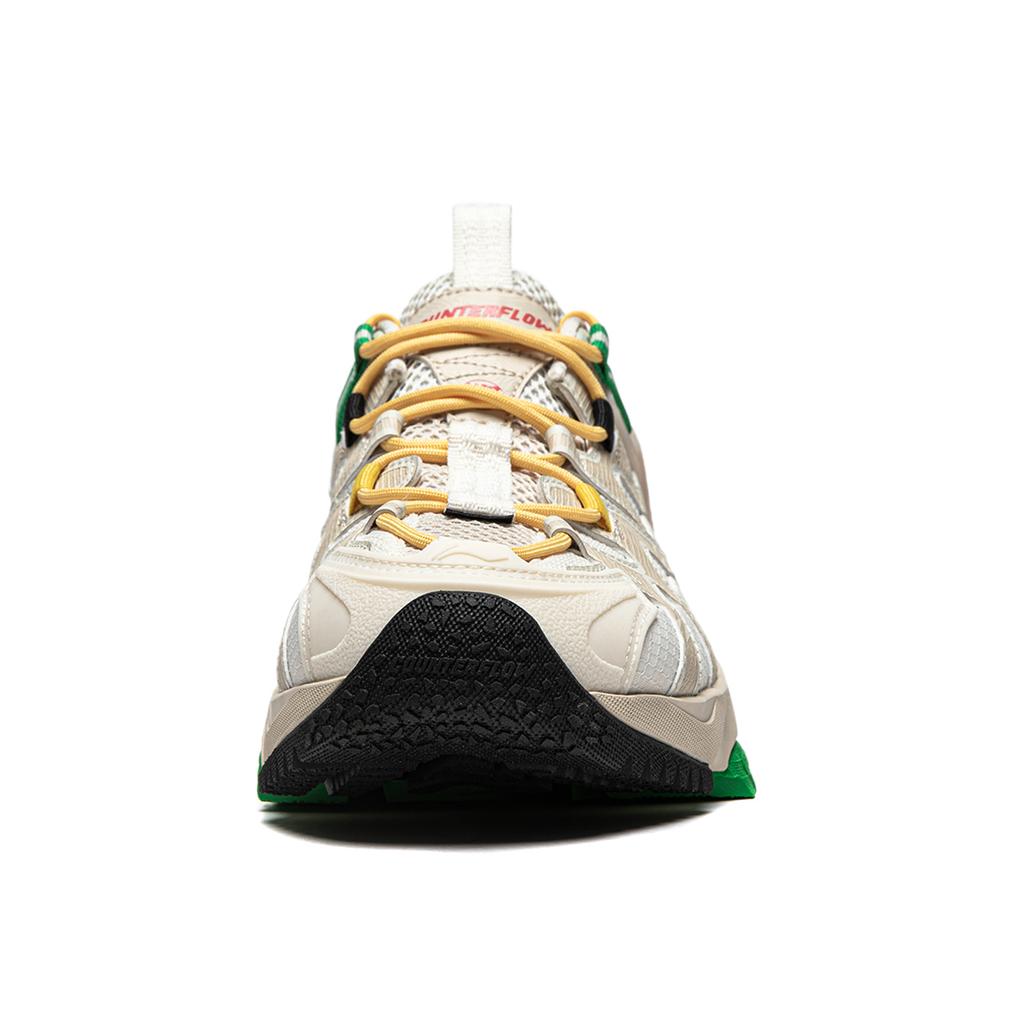 Li Ning CF Adventure Series Comfortable Versatile Shock Absorbing Durable Low Top Casual Shoes Men Sneaker White Gray Black AGLU073-4