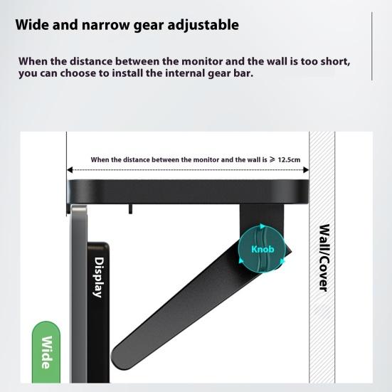 1/2Pcs Universal TV Top Shelf Router Organizer Strong Load-bearing Easy To Install Adjustable Monitor Top Shelf TV Top Storage Bracket