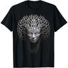 Men Artwork Sculpture Human Tree Graphic Motif Art T-Shirt