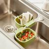 Kitchen Sink Filter Mesh Frame Vegetable Washing Draining Hanging Basket Sink Dish StorageMulti-functional Draining Basket