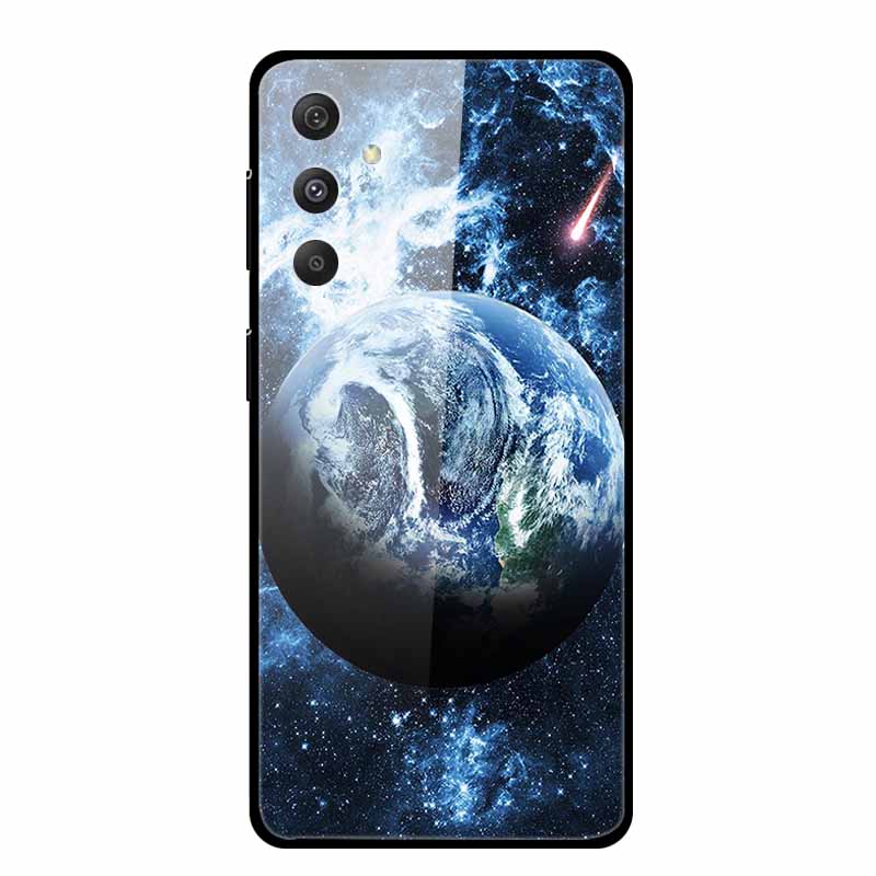 Glass Case For Samsung Galaxy A16 5G Phone Case Soft Bumper Tempered Glass Hard Back Cover For Samsung Galaxy M55 S25 Plus Case