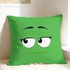 Cartoon MMMS Cute Pillow Cover  Retro Trendy Pillow Case For Sofa Car Home Decor Soft Cushion Cover Birthday Present