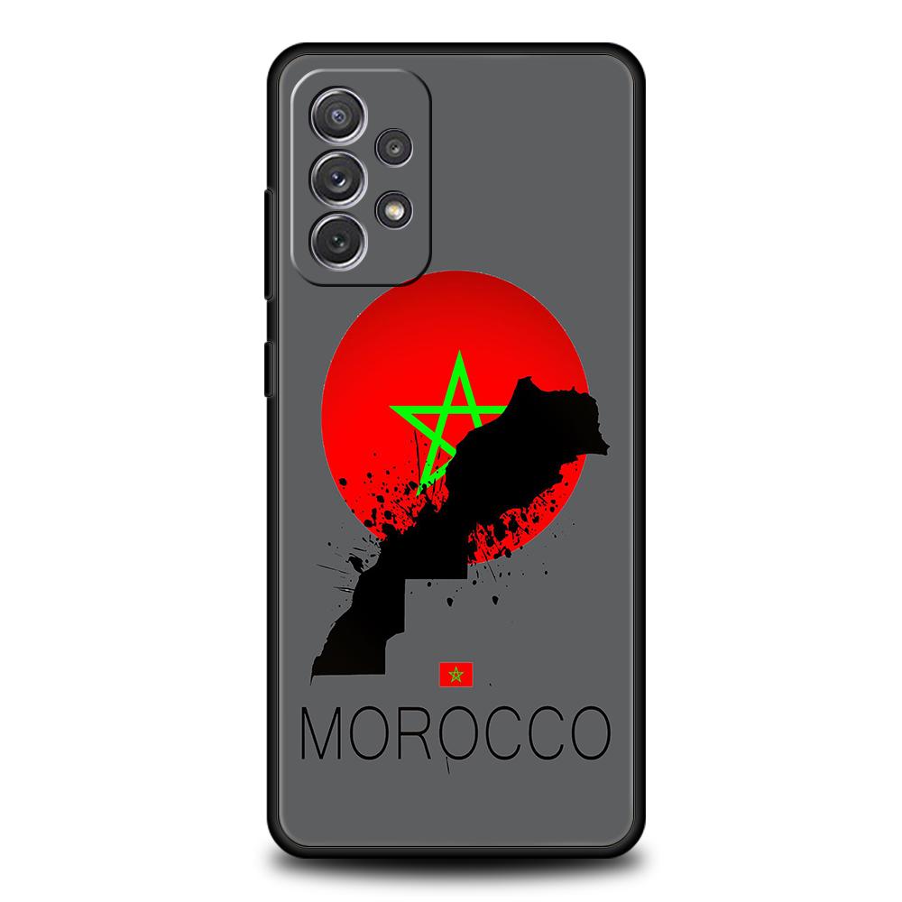 Чехол-паспорт с флагом Марокко для Samsung A24 A12 A14 A32 A50 A70 A20E A20S A10 A10S A22 A30 A40 A34 A54 A42 A52 5G A04s