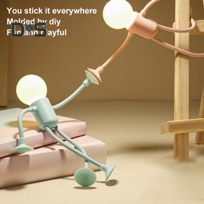 Изменяемая форма забавный ночник светодиодный ночник мягкий свет без мерцания DIY форма ночник рождественское украшение