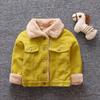 Corduroy Lapel Jacket Warm Cotton Coats Kids Boy Jacket Coat Outerwear Corduroy Coat for Boys Girls