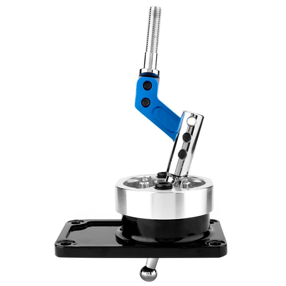 CNC Aluminum Alloy Car Short Throw Gear Shifter Lever for Ford Mustang T5(Blue)