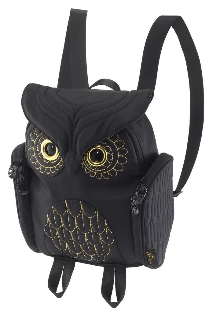 Horned Owl Classic Backpack BLK [MORN CREATIONS] Women's