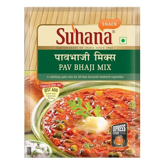 Смеси специй Suhana - Смесь для масла Paneer - Смесь Pav Bhaji и Смесь Dal Makhani - Комбинация из 3 штук