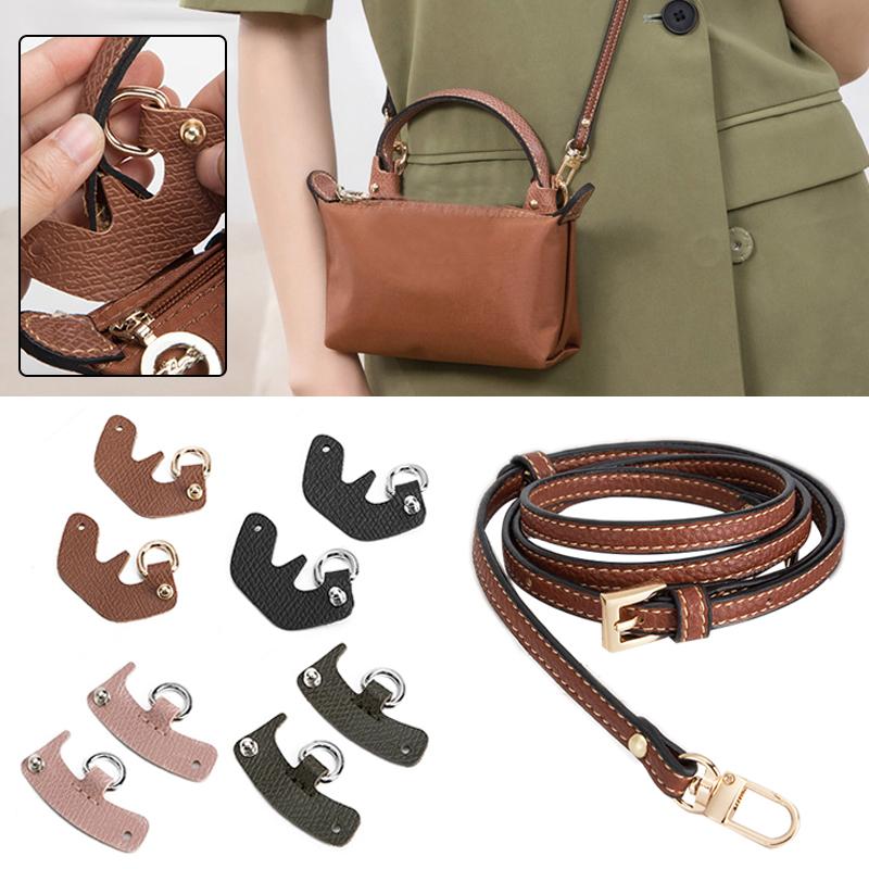 Bag Transformation Accessories For Mini Bag Straps Punch-free Genuine Leather Shoulder Strap Crossbody Conversion Bag Chain