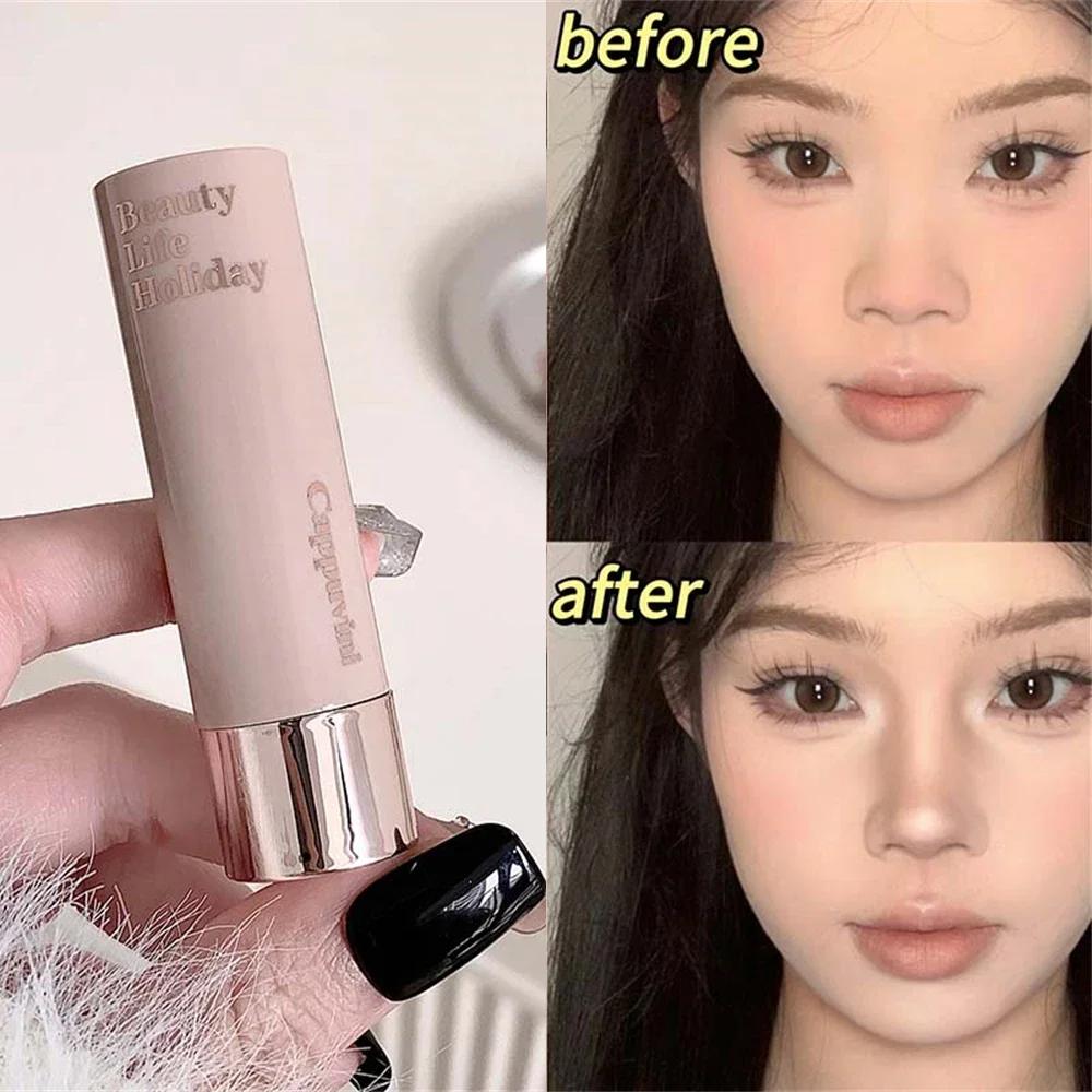 Moisturizing Matte Contour Stick Smooth Lasting 3D Nose Shadow Waterproof Face Highlight Brighten Contour Makeup