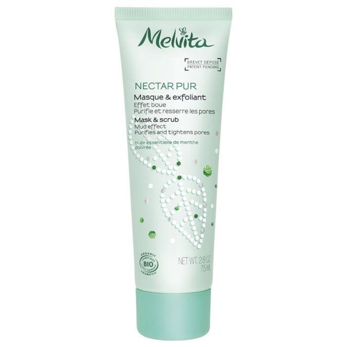 Masque Exfoliant - Melvita - Nectar Pur - 75ml - Peaux Mixtes à Grasses - Purifiant