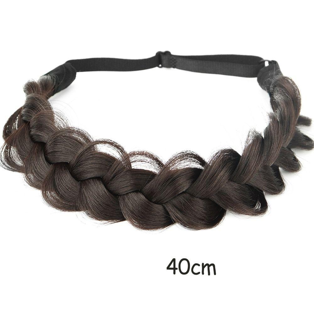 Stretchable Braided Hair Headband Adjustable Handmade Hair Band  Women