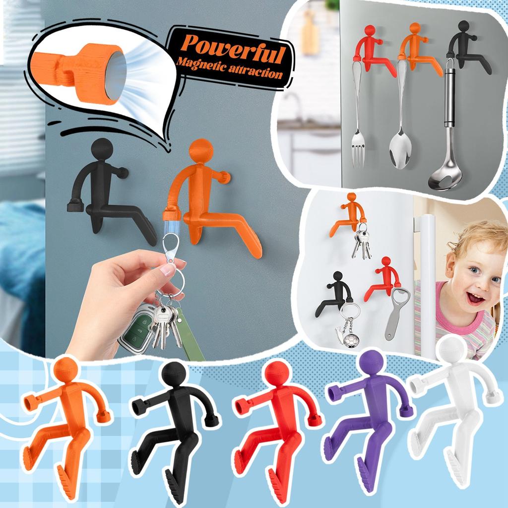 3D Printed Magnetic Key Holder Man Ornaments Decorative For Home Key