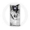 Coque - Samsung - Galaxy A8 2018 - Souple - Blanc - Loup Duo animaux