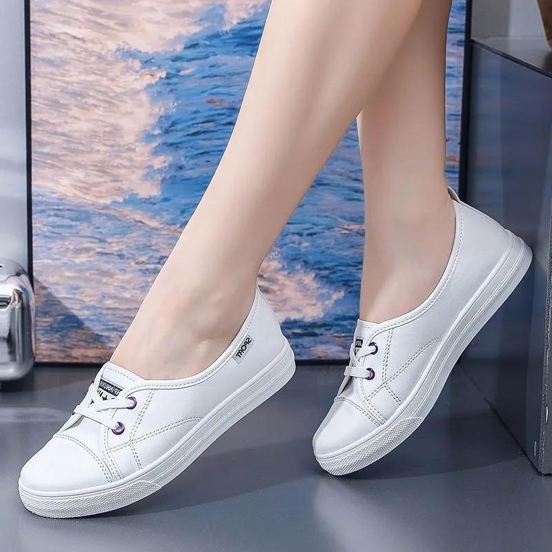 Little white shoes female new student Korean version versatile four-season skirt breathable mother shoes nurse shoes women's board shoes