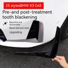 Подходит для BMW X3G45 2025 Углеволокно и черный Автомобильный Передний Бампер после Губы Сплиттер Спойлер Канард Крышка Накладка Декоративные Аксессуары