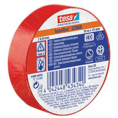 Tesa 10M X 15Mm Insulating Tape For Cable Insulation And Marking, Repairs And Packaging, Flexible