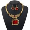 Vintage Design Gemstone Necklace Earrings for Women Fashion Choker Necklaces
