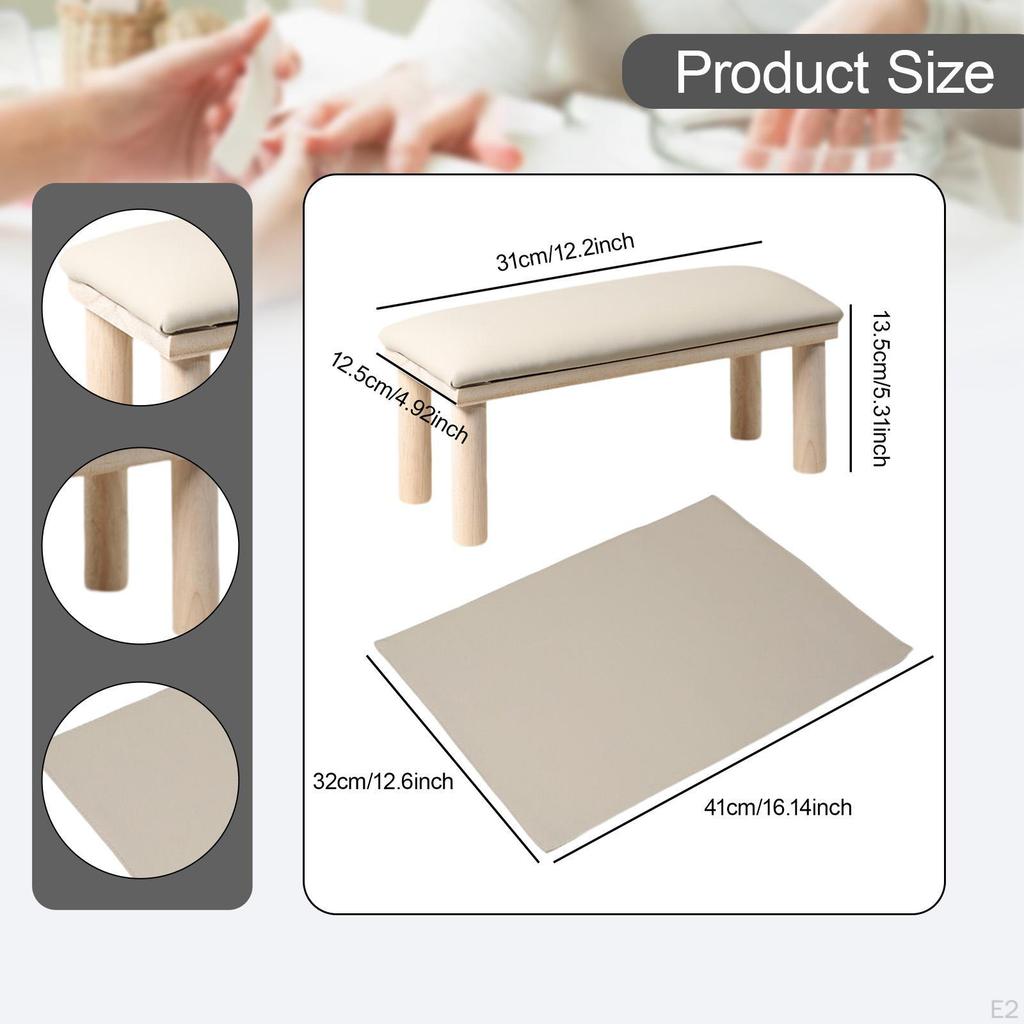 Подлокотник для маникюра Подставка для рук из дерева Подлокотник для маникюрного салона