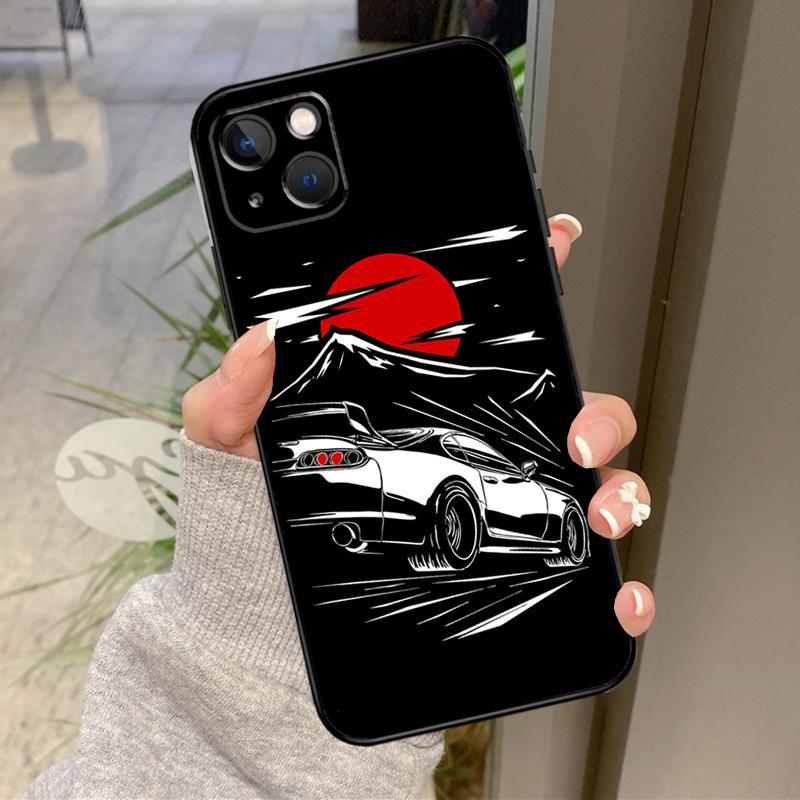 Япония JDM Спортивные Автомобили Мужской Мужчины Чехол Для iPhone 17 Pro Max 16 15 13 12 11 14 Pro Max Plus 13 12 Mini 16e 17 Air Задняя Крышка