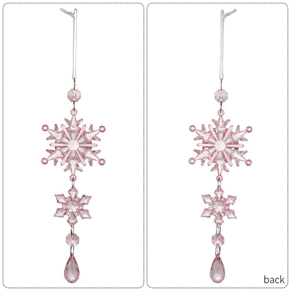 3 шт. Прозрачные подвески-снежинки на Рождество Веселое Рождество Украшение
