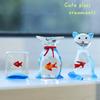 Handcrafted Glass Pocket Fish Figurine Mini Pocket Fish Ornaments Vibrant Glass Fish Desktop Decoration Home Office Decor