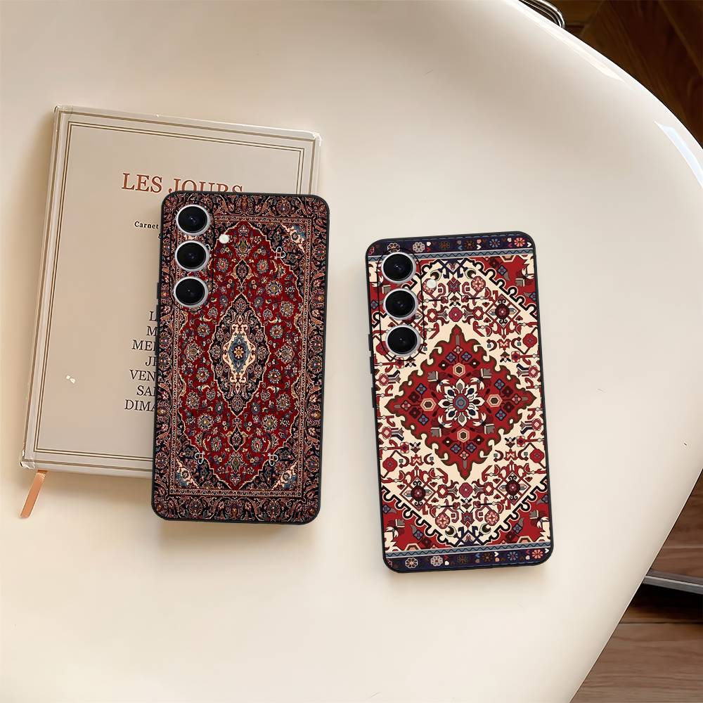Чехол для телефона с цветочным узором в персидском стиле для Samsung S 24 Fe 25 Ultra Plus 20 Lite 21 30 22 23 24 22 Ultra 5G Fundas