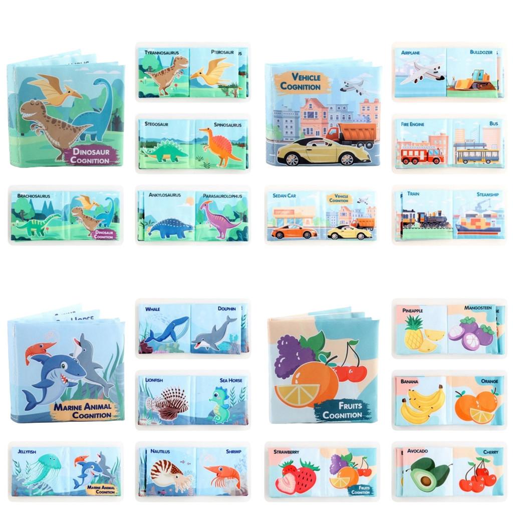 Children's Educational Alphabet Cloth Book Tear-resistant With Sound Paper 3d Dinosaur Ocean Cloth Book