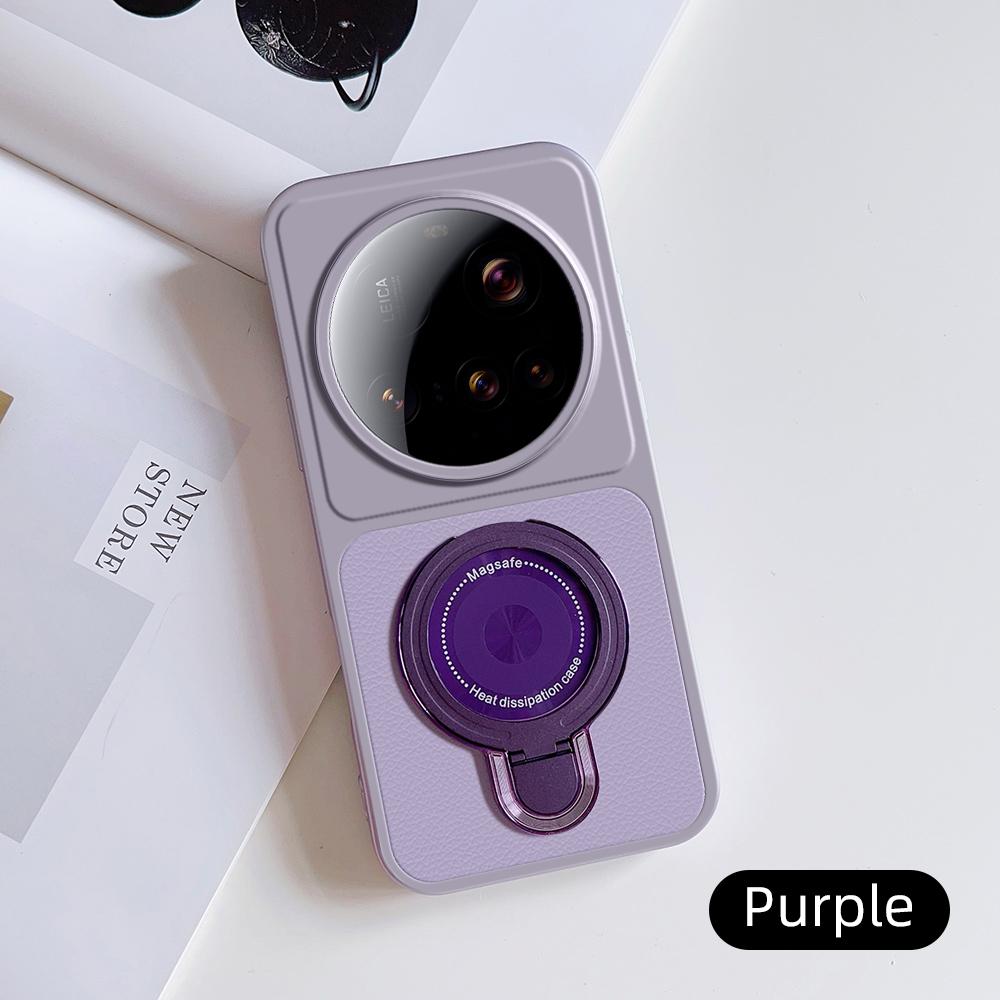Для Xiaomi 15 Ultra Чехол Xiaomi 15 Ultra Обложка Xiaomi 15 Ultra кожаный Чехол Магнитный Держатель Magsafe Держатель Подставка Обложка