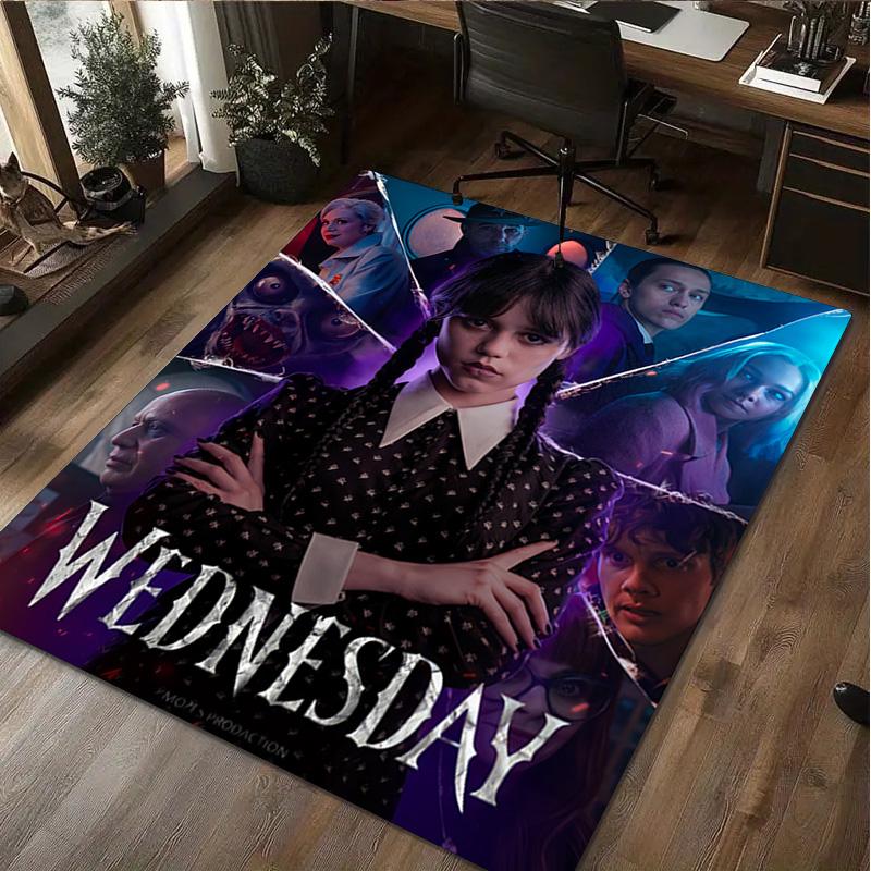 1Pc Wednesday Rug - Home carpet Office Decorative Carpet For Living Room Bedroom Door Mat Floor Rug Computer Chair Area Rug