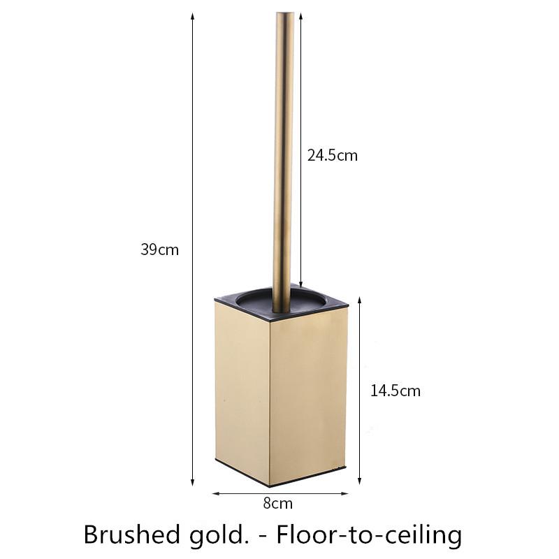 Черный держатель для ершика для унитаза из нержавеющей стали с настенным креплением для ершика для унитаза Доступно в различных цветах